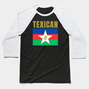 Texican Flag Baseball T-Shirt